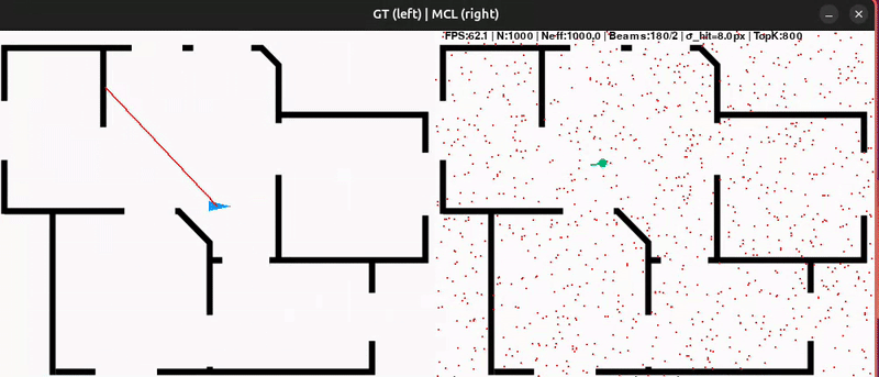 FastSLAM Pygame demo